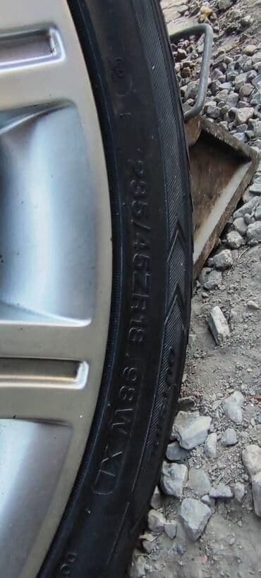 новые шины: Литые Диски R 18 Enkei, Комплект, отверстий - 5, Б/у — 4