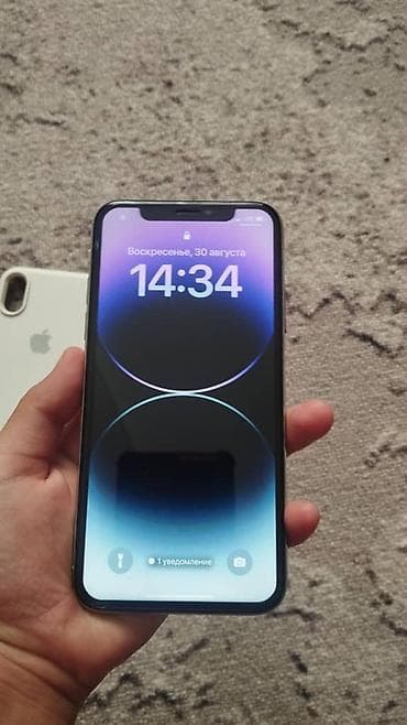 IPhone X, Б/у, Белый, Чехол, 100 % at lalafo.kg IPhone X, Б/у, Белый, Чехол, 100 %