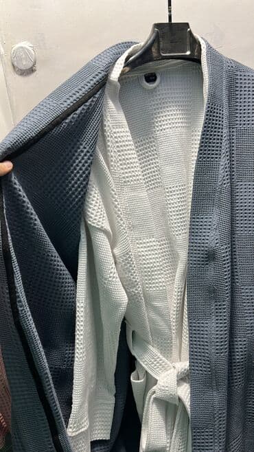 домашние халаты больших размеров: Муслиновые халаты Вафельные халаты Мужские/Женские/Детские 100%хлопок — 9