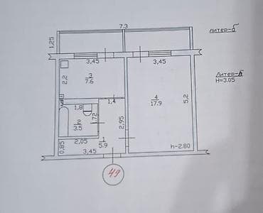 1 комната, 35 м², Джал мкр (в т.ч. Верхний, Нижний, Средний) 2 этаж — 7