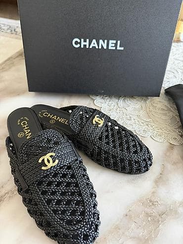 Шлёпанцы/мюли Chanel из плетёного материала Обувь новая! Не носили ни — 3