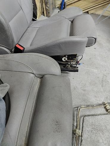 lining pantera: Bmw e60 recaro Пара передних автомобильных сидений, серый кожаный — 5