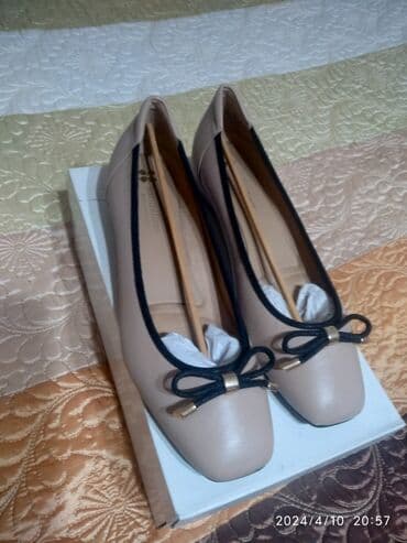 туфли беж цвет: Продаю кожаные балетки из США, не подошли по размеру — 1