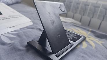 mobile holder: 3‑в‑1 складная беспроводная зарядная станция Описание: - — 3
