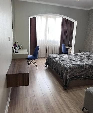Квартиры: 3 комнаты, 106 м², Тунгуч мкр 106 серия улучшенная, 6 этаж, Евроремонт — 5