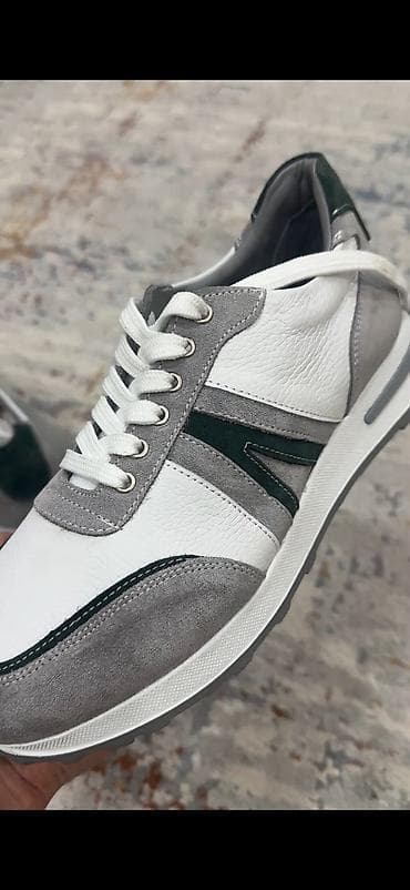 обувь турция: Натуральная кожа 101 БЕЛАЯ ЗАМША Мужская повседневная обувь 722MA550 — 2