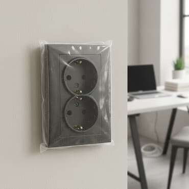 Розетка, С заземлением, Встроенные, 2 гнезда