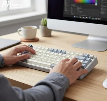 клавиатура red square mini: Клавиатура, Royal Kludge, Механическая, Bluetooth подключение, Размер: 75% — 1