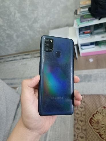 aphone 6: Samsung Galaxy A21S, Б/у, 32 ГБ, цвет - Синий, 2 SIM — 3