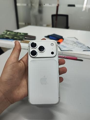 mi 10: IPhone 17 Pro, Б/у, 256 ГБ, Серебристый, Чехол, 100 % — 5