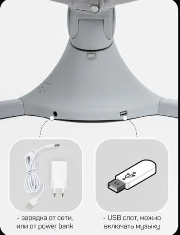 детские игрушки для новорожденных: Качели-шезлонг Amarobaby для новорождённых. - 5 режимов укачивания - — 22