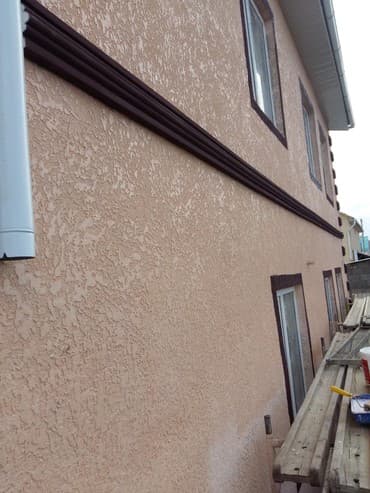 строительство домов из несъемной опалубки под ключ: Делаем все виды EURO утепление домов и текстура карает дождик житкий — 9