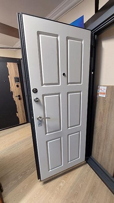 сувит: Двери для домов и квартир, Металлическая, Одностворчатая, цвет - Серый — 2