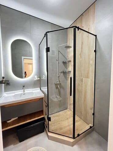 суточный квартира бишкек политех: 1 бөлмө, Душ кабинасы, Интернет, Wi-Fi, Кондиционер — 9