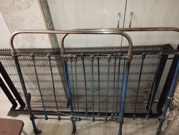 даром кровать: Меняю на овощи-фрукты! Советская, железная кровать, б/у, полуторка — 7