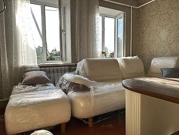 девань: Модульный диван. размер 2,5х3,5 со столом и 2 пуфиками. Цвет айвори — 4