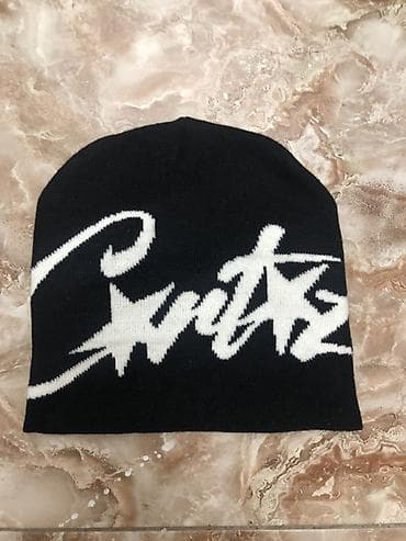 зимние головные уборы: Шапка, Бини, Пряжа, Осень-весна, Вязаная модель — 3