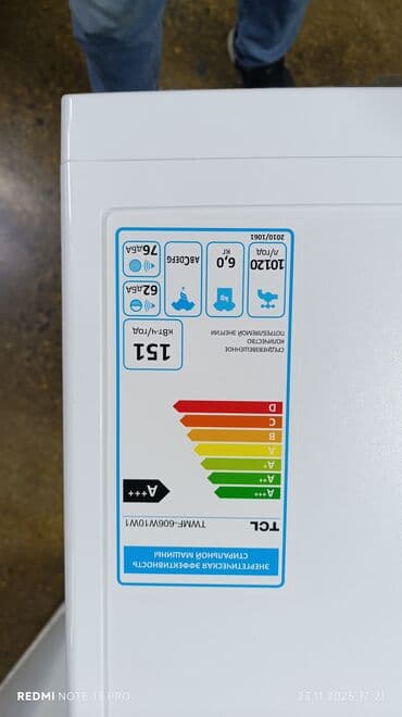 Трансформатор майы: Кир жуучу машина Жаңы, Автомат, 6 кг чейин, Компакттуу — 9