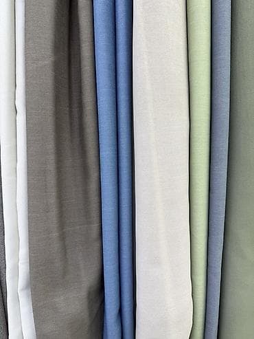 bed sheet: Ткань портьерная однотонная, палитра холодных и нейтральных оттенков — 1
