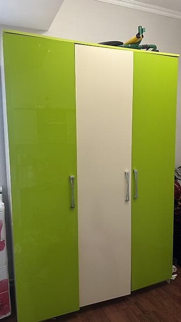 мебель для детской комнаты: Детская гарнитура, Б/у, Для мальчика, ДСП, цвет - Зеленый, Самовывоз — 2