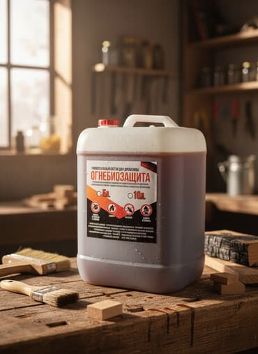 Универсальное средство для обработки древесины с огнебиозащитными