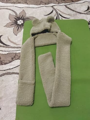 шапка с ушками которые поднимаются купить: Шапка, Искусственный мех, Зима, С шарфом — 2