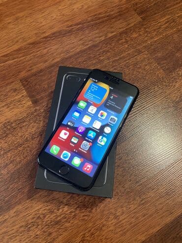 айпад мини 4: IPhone 7 Plus, Б/у, 256 ГБ, Jet Black, Защитное стекло, Чехол, Коробка, 83 % — 1