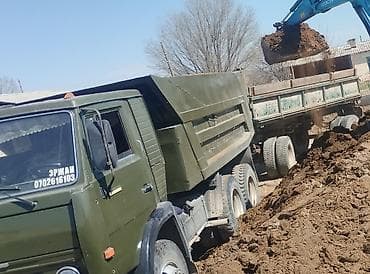 щебень мытый: Смесь щебень и отсев, Мытая, Для бетона, Камаз — 2