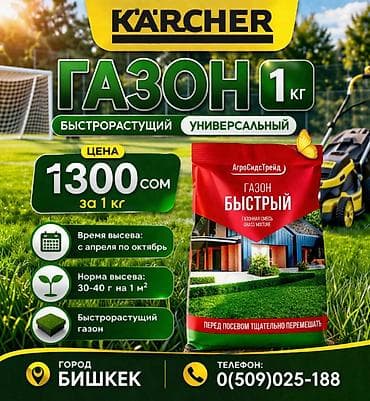 Семена газона Газонная трава семена Бишкек Строительные пылесосы