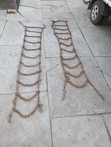 Цепи противоскольжения на колеса (пара) - Тип: лестничные/скобковые