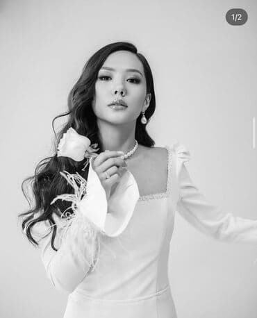 индийский платья: Элегантное белое платье в классическом стиле. ТОРГ ВОЗМОЖЕН - Длина — 3