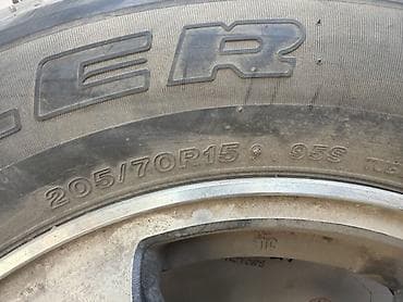 Колеса в сборе 205 / 70 / R 15, Лето, Б/у, 1 шт, Внедорожные (АТ/МТ), Литые, отверстий - 5 — 4