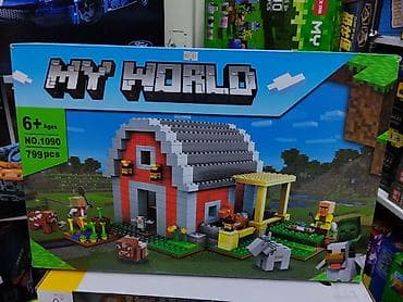 igrushki barbi: Конструктор «MY WORLD» — ферма с амбаром - Набор для детей от 6 лет - — 1