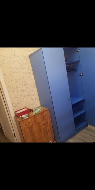 шифонер б у: СРОЧНО Продаю б/у двухдверный шкаф, стол и книжную полку в детскую — 3