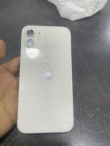 13 iphone pro max: IPhone 12, Б/у, 64 ГБ, Белый, Чехол, 75 % — 1