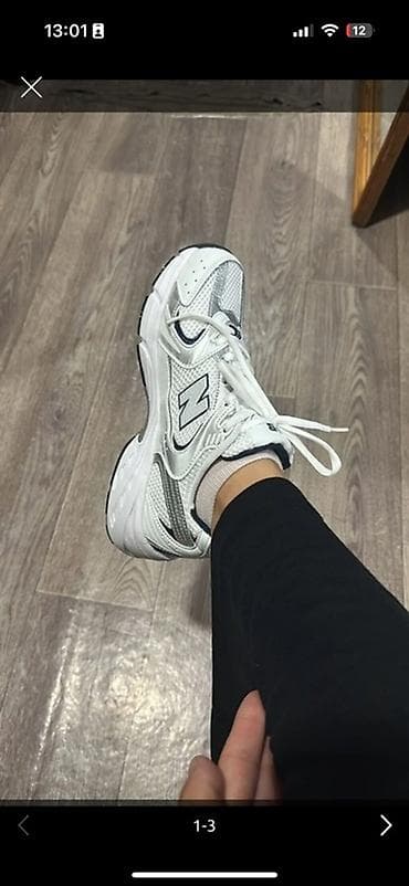нью беланс 530: Мужские кроссовки, 40, New Balance, Б/у, цвет - Белый, Самовывоз — 2
