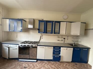 кухонный 3 5метр: Кухонный гарнитур, Б/у, цвет - Бежевый, Дерево, Самовывоз — 1