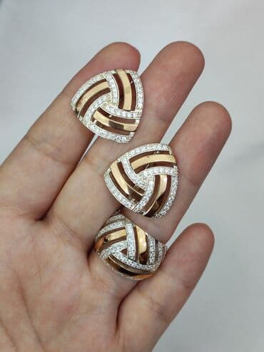 свадебные платья от производителя: Набор украшений, Проба 925, Женские, Новый — 1