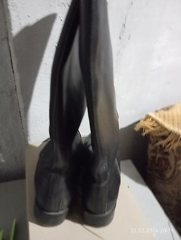 обувь 45 размер: Высокие кожаные сапоги Givenchy Paris, размер 36. - Материал — 2