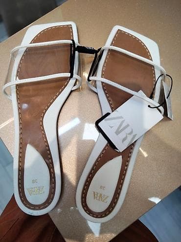 сандалии zara: Босоножки, 38, Zara, Новый, цвет - Белый, Самовывоз — 3