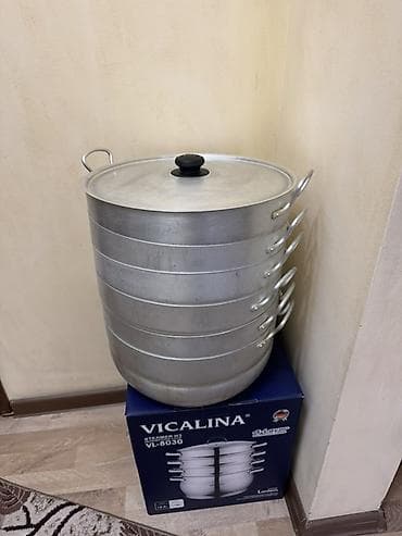 Ашкана плиталары жана мештер: Мантышница, пароварка, манты-казан сатылат — 2