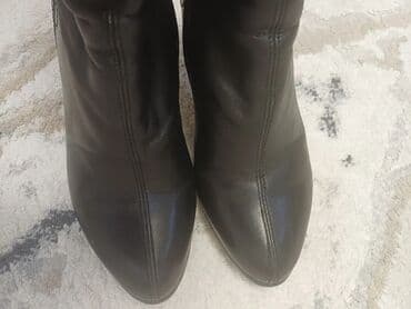 сапоги из натурального меха и кожи: Женские сапоги Gerlindino, размер 36. - Цвет: черный. - Материал — 7