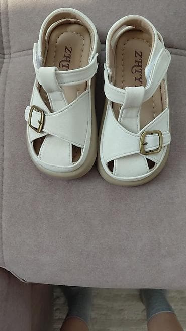 Балдар электр унаалары: Детские сандалии ZTTY - Цвет: молочный/айвори - Размер по стельке: 26 — 2