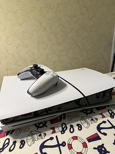 cd disk: PlayStation 5 slim (версия с дисководом) + 2 беспроводных контроллера — 3
