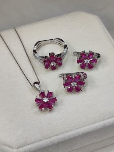 купить свадебное платье недорого: Серебряный Набор+ Цепочка Серебро 925 пробы Размеры имеются Цена — 1