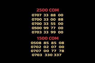 выбрать номер о: 0700 33 00 88 -2500сом 0500 99 77 00-2500сом 0703 33 99 00-2500сом — 1