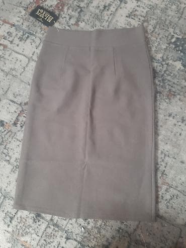 half zip: Юбка, Модель юбки: Карандаш, Миди, Трикотаж, Высокая талия — 2