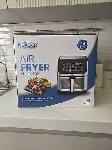 air fryer: Аэрогриль (фритюрница без масла) NEXSER NS-10102 - Объем: 10 литров — — 4