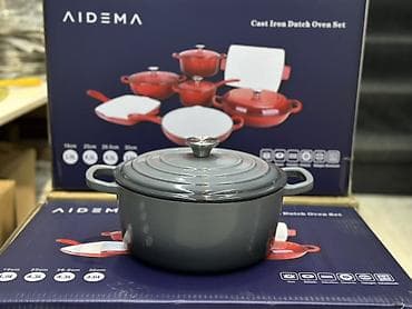 Кухонные принадлежности: Набор чугунной посуды AIDEMA — Cast Iron Dutch Oven Set. Состав — 2