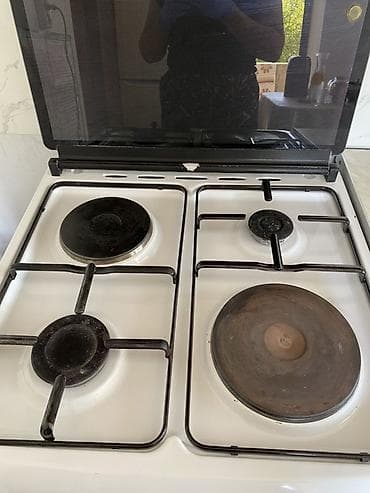 кованные элементы: Кухонная плита комбинированная (газ + электричества - Варочная — 2